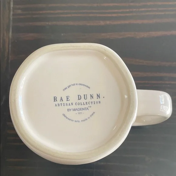 RAE DUNN Mug with Red Interior and 'LET'S KISS' Design - Picture 4 of 4